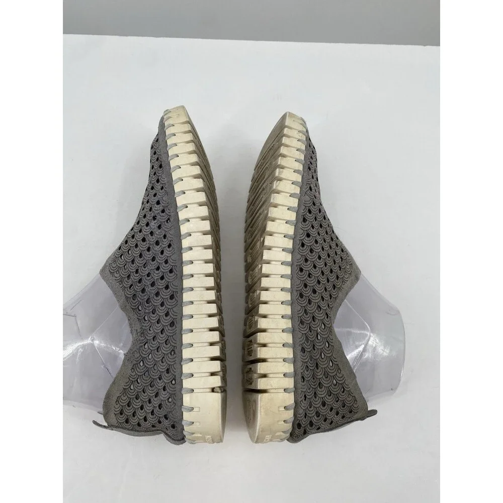 Ilse Jacobsen Shoes US 7.5 EU 38 Gray Tulip Flats Comfort Perforated Slip On
